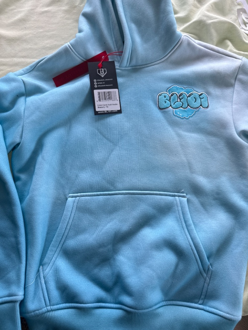 Baseball Lifestyle 101 Boys' Cotton Candy Hoodie - Picture 3 of 5